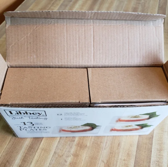 Libbey Mini Ceramic Tasting Plates NWT - Picture 4 of 8
